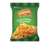 GRB Town Bus Cornflakes Mixture 150g, Crunchy South Indian Snack Mix, Cornflake Namkeen, Spicy Tea Time Snack, Ready to Eat Savoury Blend, Indian Mixture for Evening Snacks & Travel