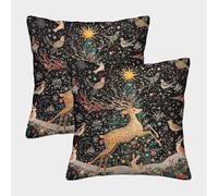 GRBASNDOU 2-pack Christmas Themed Pillow Covers for Sofa Decoration, Inviting Atmosphere during The Holiday Season, Indoors And Outdoors 45x45cm
