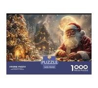 GRBASNDOU Christmas Jigsaw Puzzle 1000 Pieces And 1000 Piece Jigsaw Puzzles for Adults Santa Claus 70x50cm/1000pcs