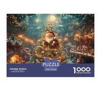 GRBASNDOU Christmas Jigsaw Puzzle 1000 Pieces And 1000 Piece Jigsaw Puzzles for Adults Santa Claus 70x50cm/1000pcs