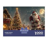 GRBASNDOU Christmas Jigsaw Puzzles And 1000 Piece Jigsaw Puzzles for Adults Santa Claus 70x50cm/1000pcs