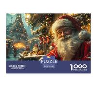 GRBASNDOU Christmas Jigsaws 1000 Pieces for Adults And 1000 Piece Jigsaw Puzzles for Adults Santa Claus 70x50cm/1000pcs
