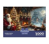 GRBASNDOU Christmas Jigsaws 1000 Pieces for Adults Claus Jigsaw Puzzle 70x50cm/1000pcs