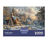 GRBASNDOU Christmas Puzzle And Christmas Puzzles 1000 Pieces Santa Claus Jigsaw for Adults 70x50cm/1000pcs