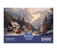 GRBASNDOU Christmas Puzzles 1000 Pieces And Christmas Jigsaw Puzzles Santa Claus for Adults 52x38cm/1000pcs