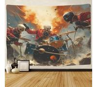 GRBASNDOU Death Rock Wall Tapestry, Beach Throw Blanket,music Tapestries Home Decorations For Home Bedroom, Living Room, Dorm Decorations 150cmx200cm