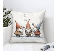 GRBASNDOU Pillow Covers with Christmas Motifs for Decorating Sofas, Creating A Warm Welcome at Indoor And Outdoor Events 45x45cm