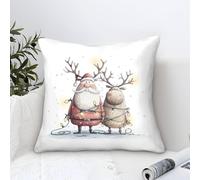 GRBASNDOU Pillow Covers with Christmas Motifs for Decorating Sofas, Creating A Warm Welcome at Indoor And Outdoor Events 50x50cm
