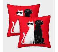 GRBASNDOU Velvet Cushion Covers Set of 2 - All-Weather Throw Pillow Cases with Hidden Zipper for Living Room, Balcony, And Outdoor Spaces 45x45cm