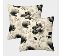 GRBASNDOU Velvet Cushion Covers Set of 2 - Vibrant Throw Pillow Cases with Hidden Zipper for Sofa, Outdoor Seating, And Home Decor 50x50cm