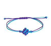 GRBeid for Huntrix K-pop Bracelet - Adjustable Dual-Tone Knot Wristband, Fan Merch for Kpop Stans (Purple & Blue