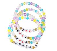 GRBeid for KPop Demon Hunters Inspired Merch Bracelets 3 Sets, for Huntrix K-Pop Saja Boys Merchandise for Rumi Mira Zoey Fans Cosplay Gifts Outfit Accessories Friendship Jewelry for Women_4