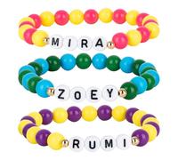 GRBeid for Merch Merch Bracelets Gifts Toys 3 Sets,for Huntrix Saja Boys Merchandise for Rumi Mira Zoey Fans Cosplay Gifts Outfit Accessories Friendship Jewelry for Women_6