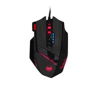 Grborn ZELOTES C-12 Wired USB Optical Gaming Mouse 12 Programmable Buttons Computer Game Mice 4 Adjustable DPI 7 LED Lights for Game Players
