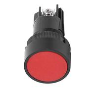 Grcfumo 10 Pcs Push Button, XB2 EA Serial Control Switch, 660V 10A Professional Momentary Reset Button for Most Control Systems (Rojo)