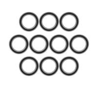 Grcfumo 10Pcs 6805 2RS Steel Deep Groove Ball Bearing, Double Rubber Sealed Seal Bearings, 25mm Internal Diameter 37mm External Diameter for Various Applications