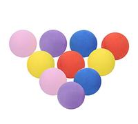 Grcfumo 10Pcs Golf Lightweight Kid Toy Ball, 60mm EVA Foam Ball, Colored Practice Golf Balls for Swing Practice Driving Range