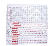 Grcfumo 10pcs Punch Cards, Premium Blank PVC Cards, Plastic White Soft Durable Professional Hole Punched Index Cards for Household Knitting Machine