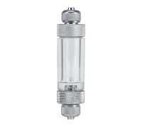 GRCFUMO 2 Types Bubble Counter, Aquarium Bubble Counter, Fish Tank Bubble Counter Single Double Head Non Return for Aquarium Water Plant Tool (Double head bubble recorder)