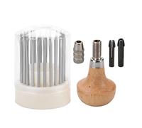 Grcfumo 23pcs Beading Tools Set, Jewelry Equipment Diamond Bead Grain Tool, Stone Setting Graver Tool for Production Process