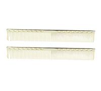 Grcfumo 2Pcs Haircut Comb, Stainless Steel Hair Cutting Combs, Hairdressing Comb Styling Tool for Home, Salon Use (Gold)