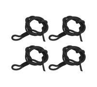 Grcfumo 4 Pcs 1.5m Long Boat Bumper Rope, Boat Fender Lines Strength Polyester Boat Lines, Dock Lines Boat Ropes for Marine Anti Collision Ball (Black)