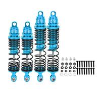 Grcfumo 4Pcs RC Shock Absorber, RC Metal Front and Rear Shock Damper, RC Car Shocks for 1 10 RC Cars (Blue)