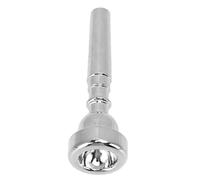 GRCFUMO 5C Trumpet Mouthpiece, Professional Copper Trumpet Mouthpiece, Luster Color Trumpet Mouthpiece Replacement for Scholars with some Basics (Silver)