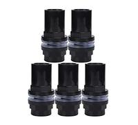 Grcfumo 5Pcs Aquarium Water Pipe Connector, Aquarium Joint Straight Tubes, Aquarium Hose Connector for Fishtank Accessories (25mm)