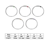 Grcfumo 5Pcs Bass String, Colourful Ball End G D A E B 5 Notes, 5 Strings Replacement Set, Instrument Accessory for Electric Bass