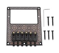 Grcfumo Bridge, Guitar Bridge Saddle, Durable Saddle Guitar Bridge Humbucker Pickup Slot for TL Telecaster Electric Guitars (Golden kaleidoscope) (Black kaleidoscope)