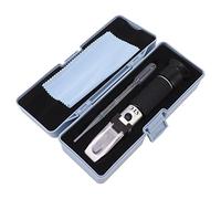 GRCFUMO Brix Meter Refractometer, Portable 10 to 30 Percent Aluminum Portable Handheld Sugar Content Hydrometer, Professional Concentration Refractometer Tester for Fruit, Honey