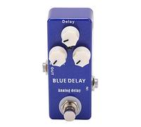 Grcfumo Guitar Effect Pedal, Mini Blue Delay Analogue True Bypass, Adjustable Instrument Accessory Part for Sound Design
