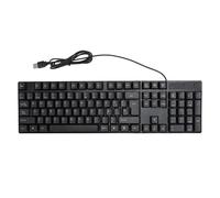Grcfumo K1800 Minority Language Keyboard, USB Wired Gaming Keyboard 104 Keys, 4.9ft Cable Ergonomic Design Keyboard for Office and Gaming Purposes (Spanish QWETZ Layout)