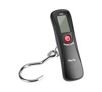 Grcfumo Luggage Scale, 50kg 10g Digital LCD Display Luggage Scale, Electronic Handheld Travel Weighing Scales for Travelers
