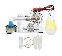 Grcfumo Mini Steam Engine Model, Physical Experimental Education Toy with Light, Balance Hot Air Stirling Engine Model for Kids Craft DIY