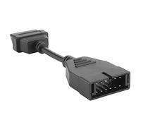 Grcfumo OBD1 OBD2 Connector Cable, Extension Cable, Professional Auto Diagnostic Connector Cable for 12Pin Male to OBD1 OBD2 16Pin Female Adapter