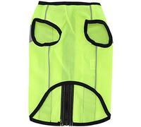 Grcfumo Pet Night Safety Clothing, Polyester and Cotton Dogs Suit, Lightweight Reflective Zipper Vest for Dogs (S)