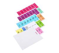 Grcfumo Piano Key Sticker, Colorful Notes Guide Letters Stickers, 88 Key Removable Piano Key Music Notes Letter Label for Kids Beginner (Colored)