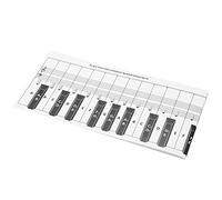 Grcfumo Piano Note Chart, 88 Keys Piano Notes Guide, Portable Coated Paper Keyboard Note Labels for Beginner