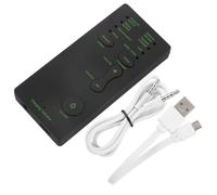 Grcfumo Portable External Sound Card, Live Sound Card with 3.5mm Cable, 4 Voice Changes Audio Sound Card for Live and Sing