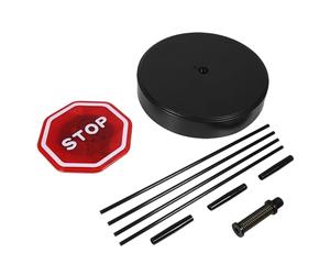 Grcfumo Section Poles, Flashing LED Stop Sign, Flashing LED Stop Sensor With Adjustable Stand Auto Parking Detector For Garage Port