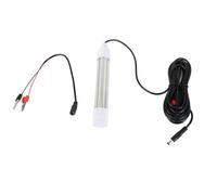 Grcfumo Submersible Fishing Light, 16W AC12 to 36V 1300lm Underwater Fishing Lure Bait Finder, Fishing Finder Lamp for Fish Tank Aquarium (White Lighting)