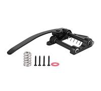 Grcfumo Tailpiece Vibrato Bridge, Zinc Alloy Electric Guitar Vibrato Tremolo Bridge, Guitar Tremolo Bridge for Electric Guitar Tremolo System (Black)
