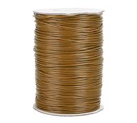 Grcfumo Wax Line Cotton Thread, 1mm Hand Woven Rope, Environmentally Friendly Jewelry Making (8#brown)