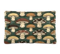 Grckit Cozy Dog Bed Mat for Sleeping, 18"x24" Non-Slip Machine Washable Pet Pad for Crates, Floor & Sofa (Forest Mushrooms)