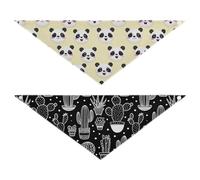 Grckit Dog Bandanas with Snap Button, Soft Breathable Qkf2hiqm Potted Desert Pattern Pet Scarf for Small Medium Large Dogs & Cats, 25.1" Washable Dog Bibs Kerchief Accessories