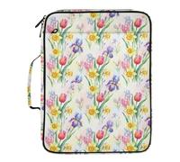 Grckit File Organizer Bag Bright Spring Flowers Expanding Accordion File Folder with 7 Pockets, Water-Resistant Portable Document Organizer for Office School Home Travel, A4 Letter Size