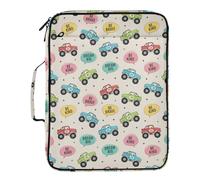 Grckit File Organizer Bag Cartoon Monster Trucks Expanding Accordion File Folder with 7 Pockets, Water-Resistant Portable Document Organizer for Office School Home Travel, A4 Letter Size