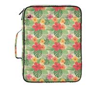 Grckit File Organizer Bag Colorful Hibiscus Flower Expanding Accordion File Folder with 7 Pockets, Water-Resistant Portable Document Organizer for Office School Home Travel, A4 Letter Size